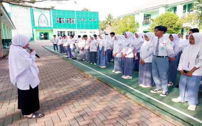Jadikan Titik Awal, MAN 2 Kabgor Gelar Apel Perdana Pasca Libur