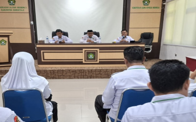 Matangkan Pelaksanaan PORSEMA, Kepala Madrasah Ikuti Rapat Final Cek