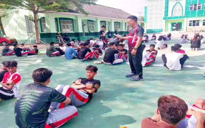 Uji Ketahanan, Murid Kelas XII MAN 2 Kabgor Ikuti Ujian Praktik PJOK