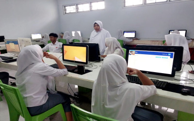 Murid MAN 2 Kabgor Ikuti Gladi TKA Secara Online